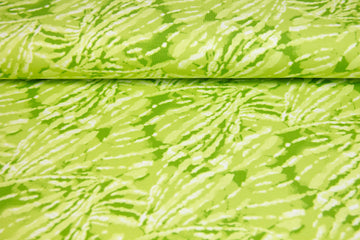 French Terry Batik, grün, 0,5 m